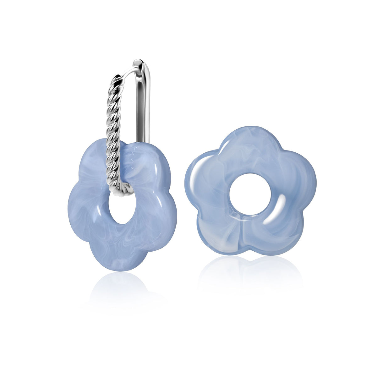 Zinzi charms kwiat niebieski ZICH2720B