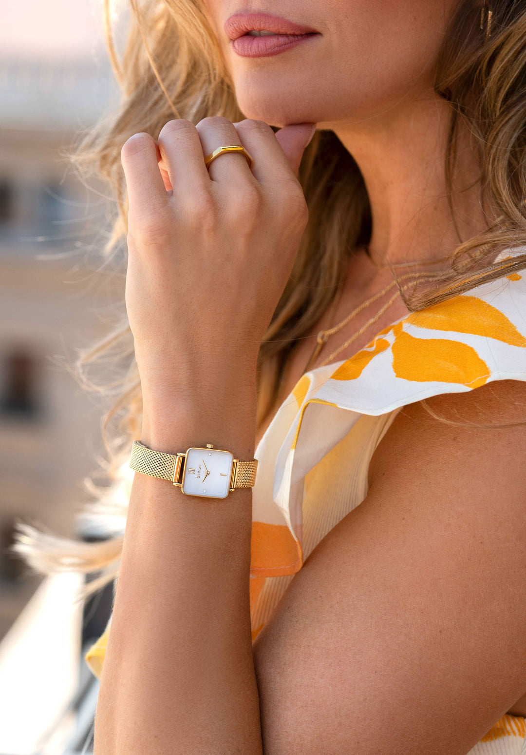 Zinzi Geelgoudkleurig Horloge Gold Plated Ziw1734