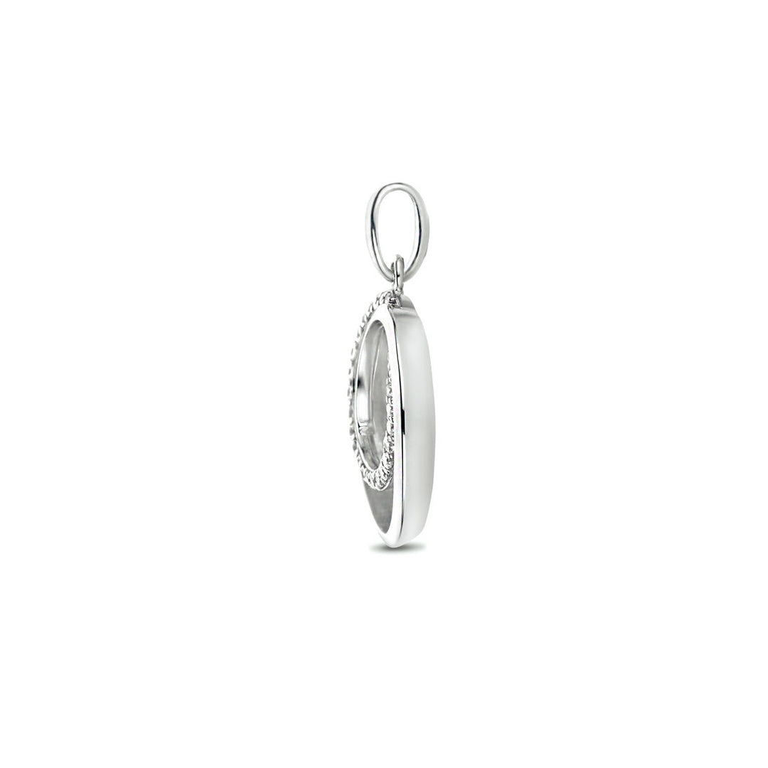 hanger zirkonia zilver gerhodineerd