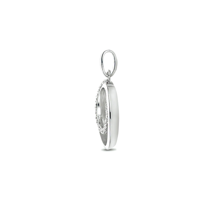 hanger zirkonia zilver gerhodineerd