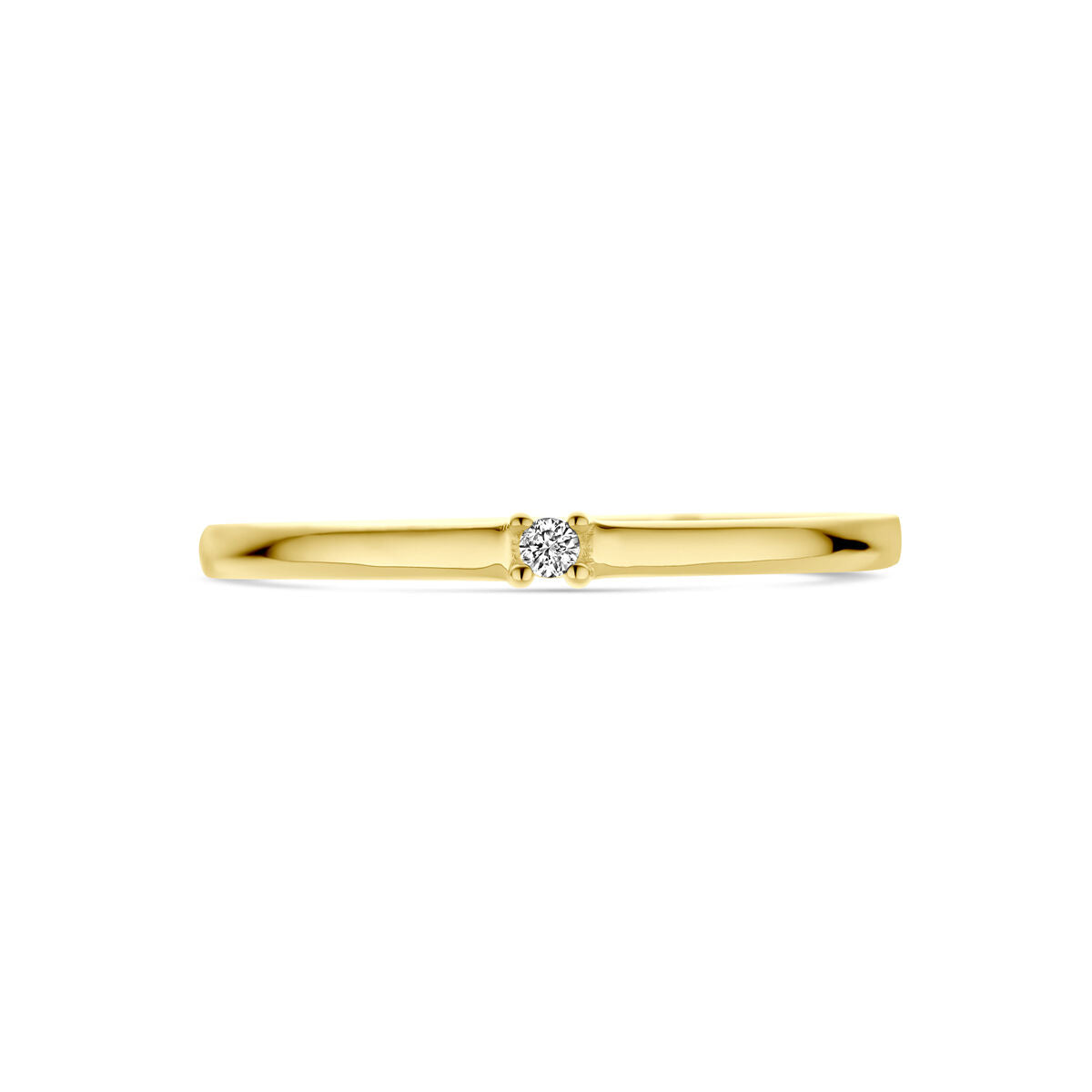 pierścionek diament 0.02ct h p1 14K żółte złoto