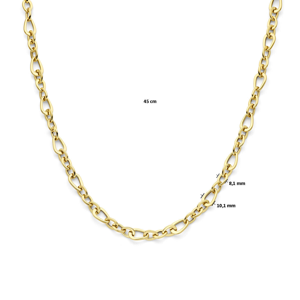 naszyjnik 45 cm 14K żółte złoto