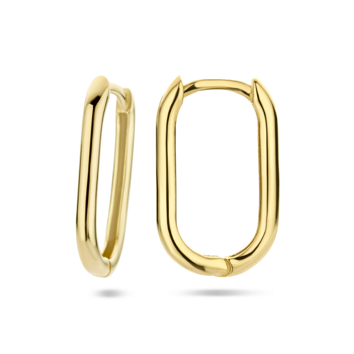 kolczyki koła paperclip 14K żółte złoto