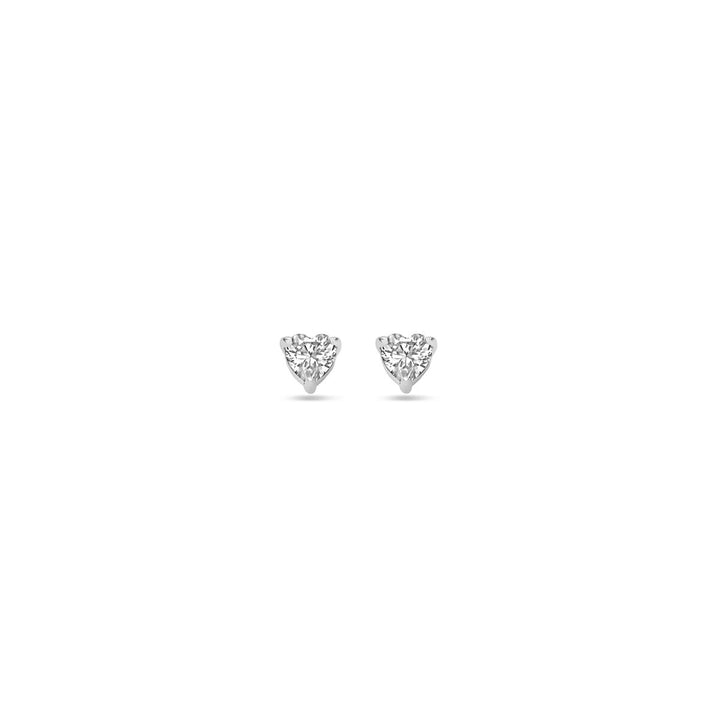 oorknoppen hartje zirkonia 3,5 mm zilver gerhodineerd
