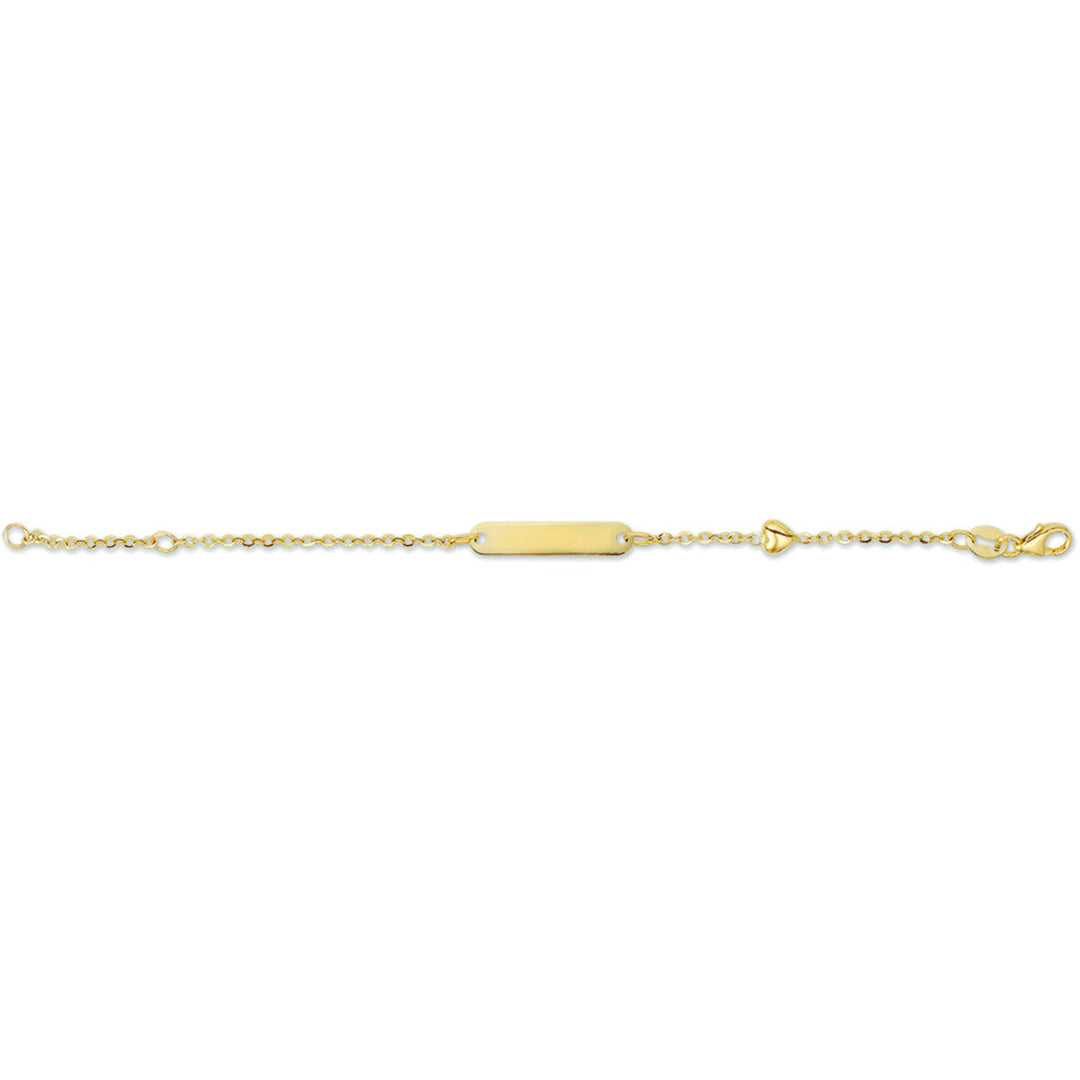 bransoletka z sercem grawerowana 4,0 mm 11 - 13 cm