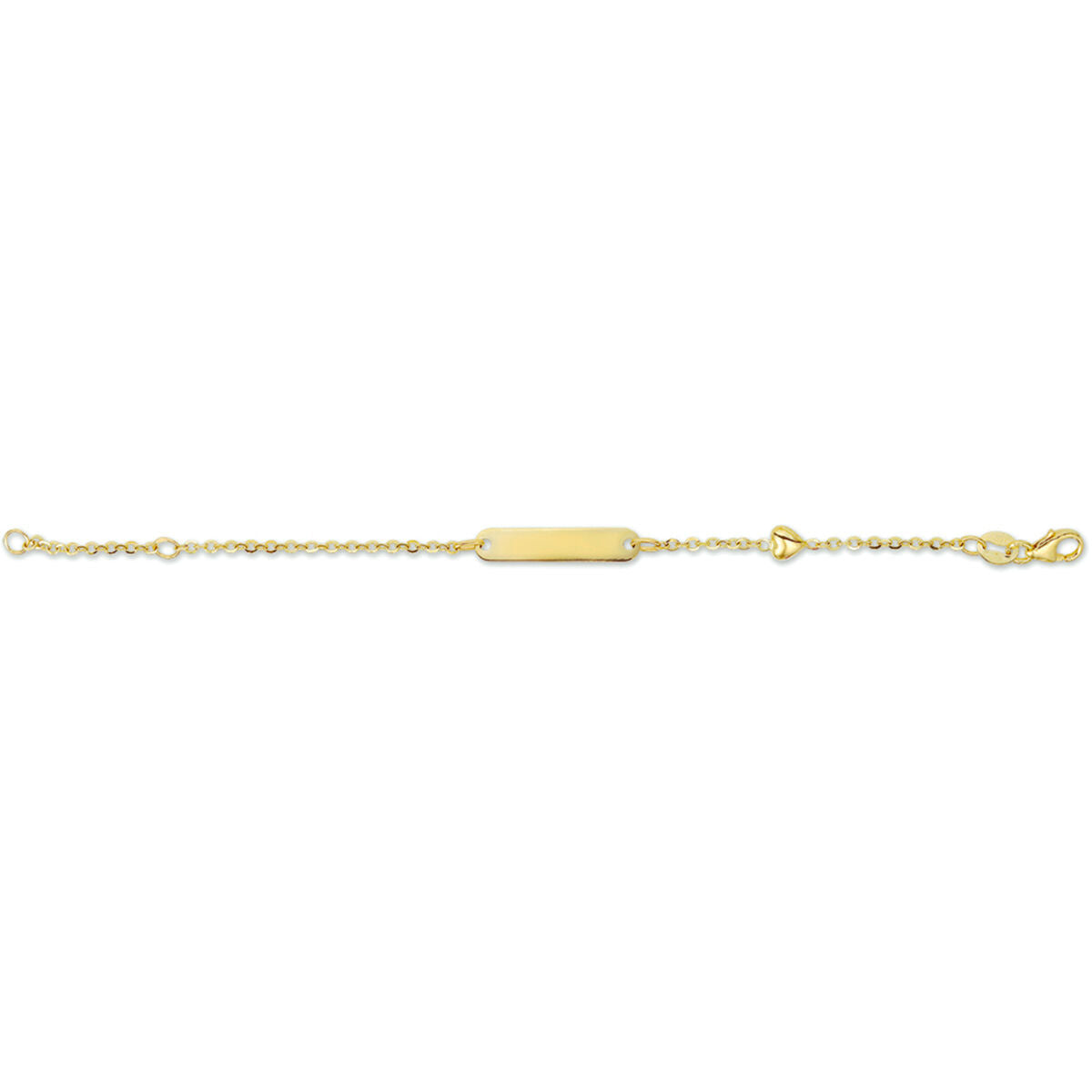 bransoletka z sercem grawerowana 4,0 mm 11 - 13 cm