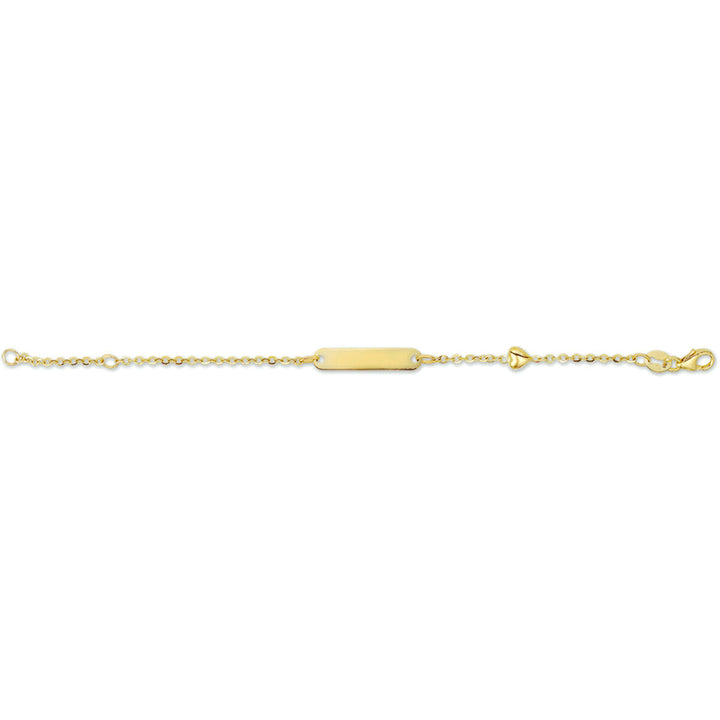 bransoletka z sercem grawerowana 4,0 mm 11 - 13 cm