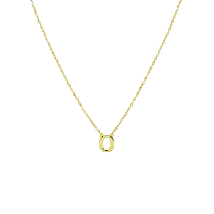 Een delicate 14k gouden dames kettingbrief van de Van der Kooij Collectie, perfect als sieradencadeau voor dames.