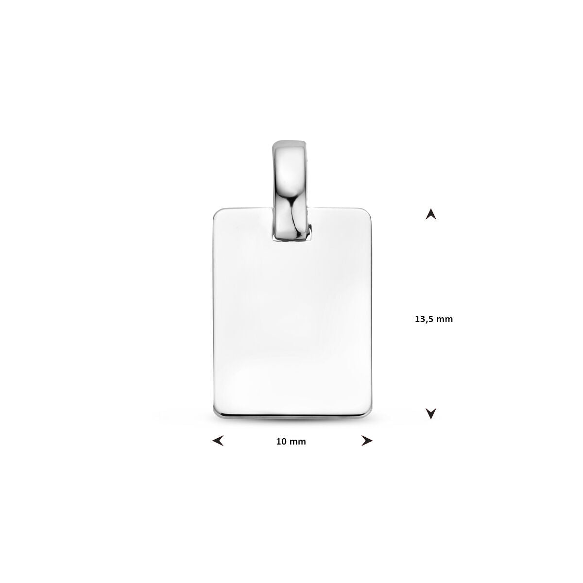 wisiorek 13,5 mm srebro rodowane