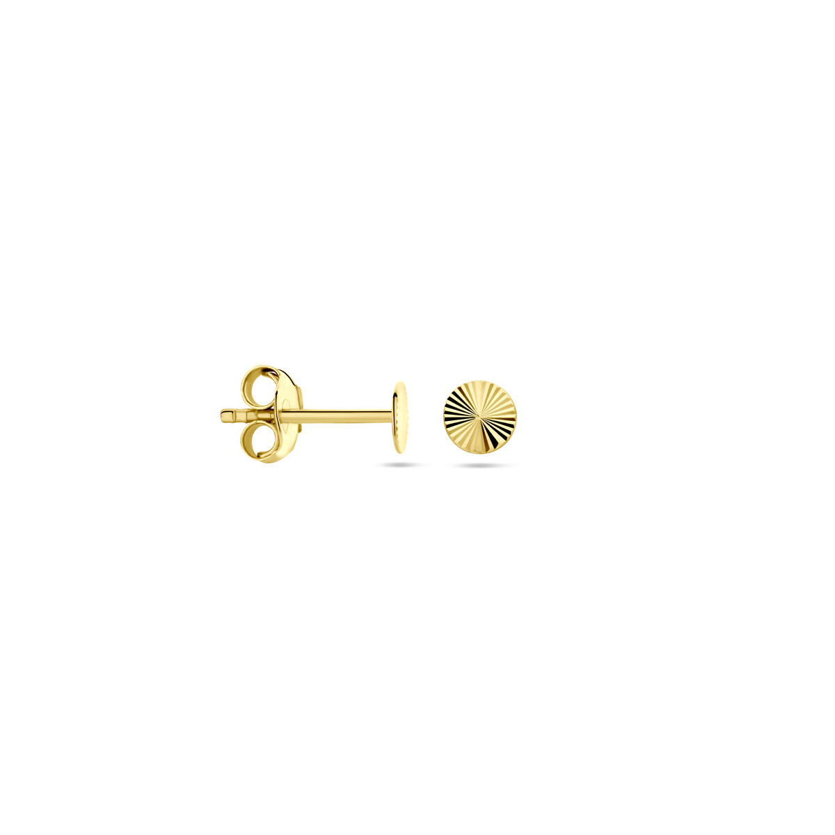 clous diamentowe 4,0 mm 14K żółte złoto