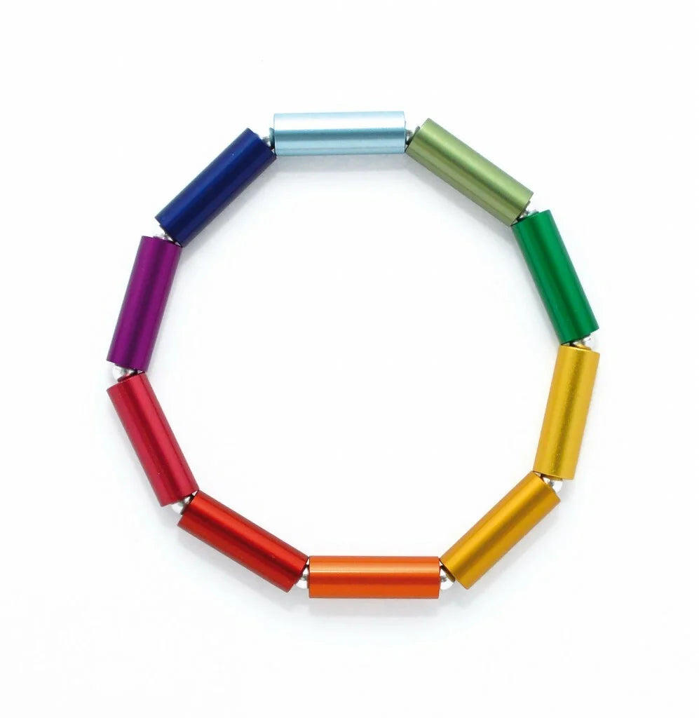 Gekleurde armband met buisjes Otra Cosa