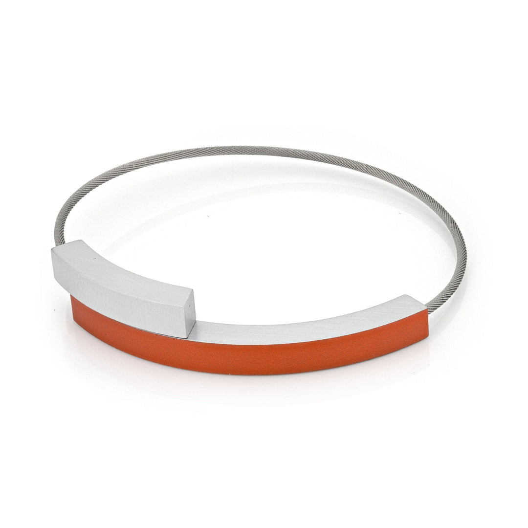 Armband Twee boogjes Oranje A34O