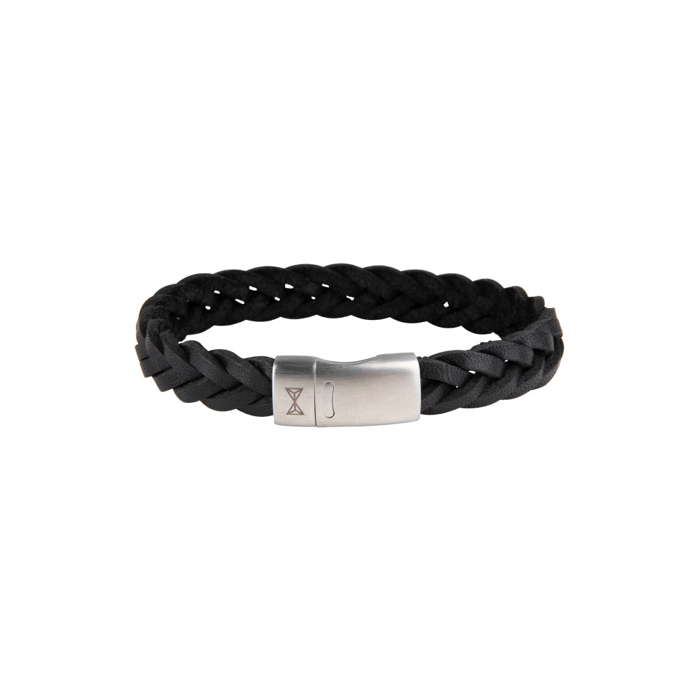 Leren armband heren - Iron Big Wave Black