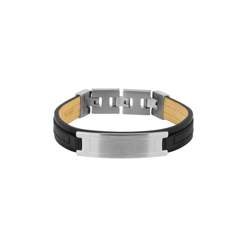 Leren armband heren - Iron James Black - Signature