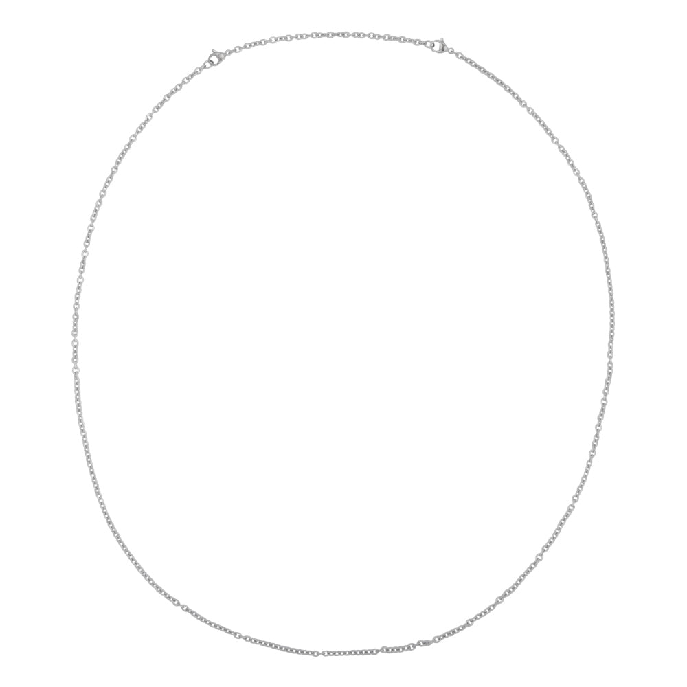Zilveren ketting heren - Loose Chain Cable - Inox