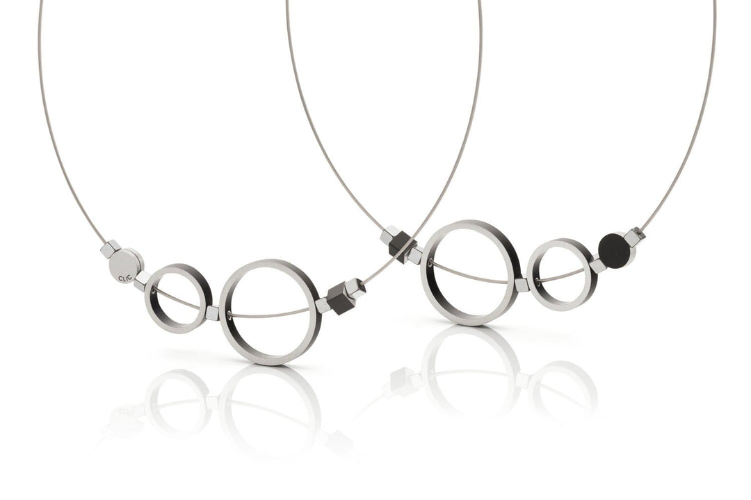 Collier Ringen Zwart C186Z