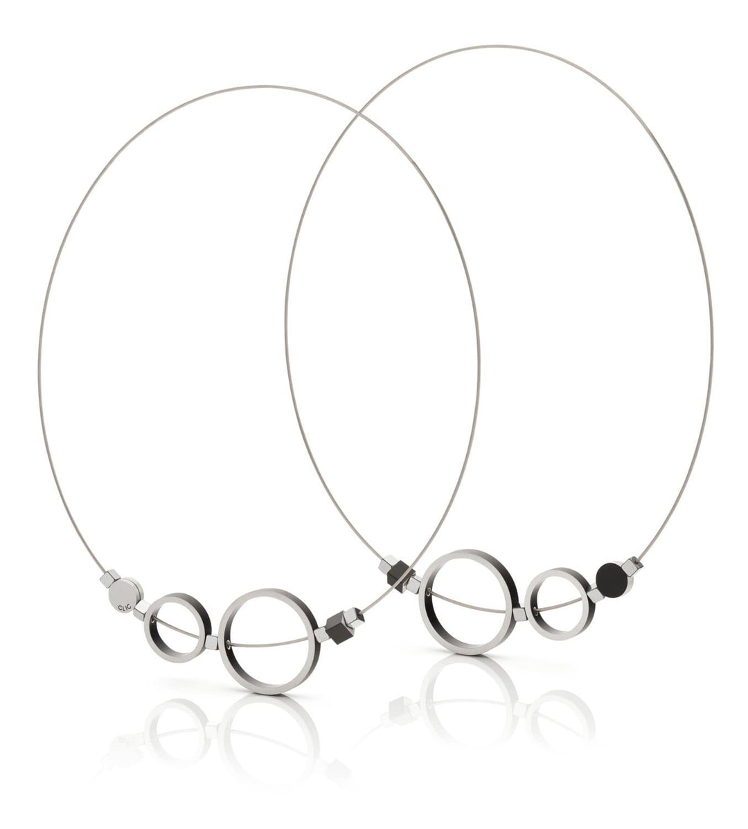 Collier Ringen Zwart C186Z