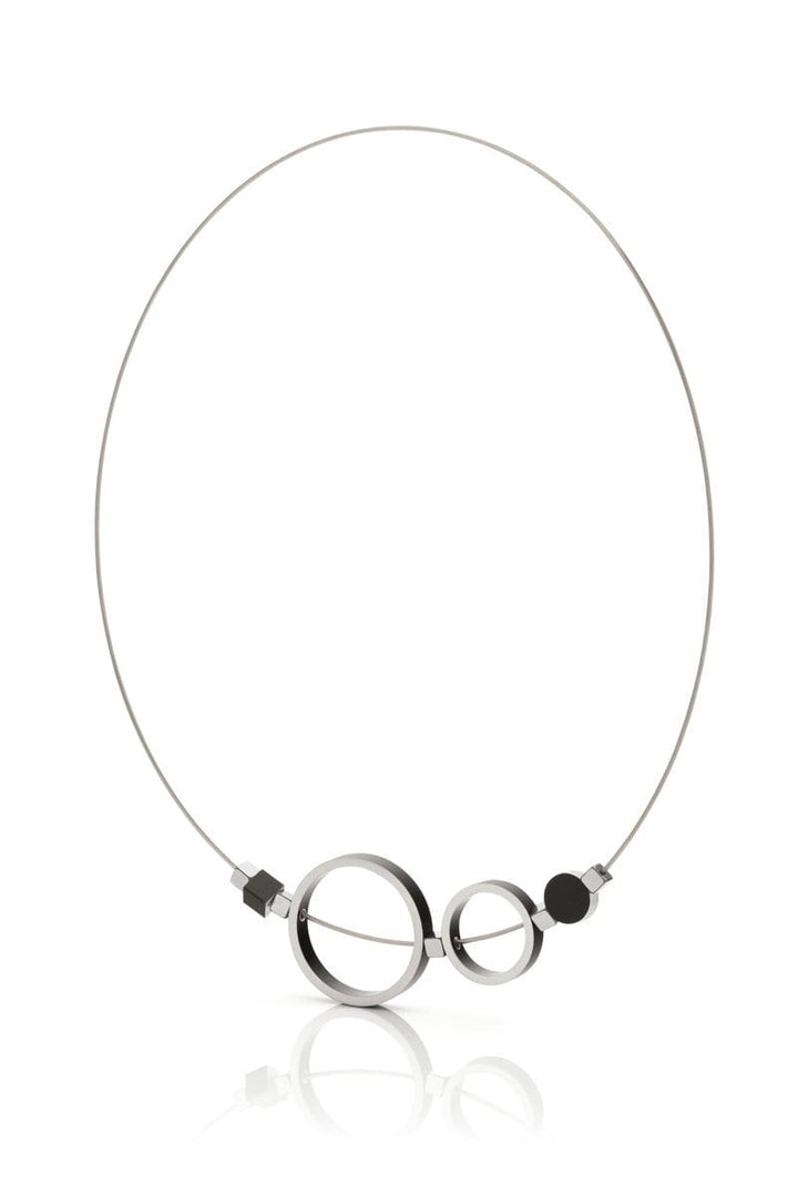 Collier Ringen Zwart C186Z