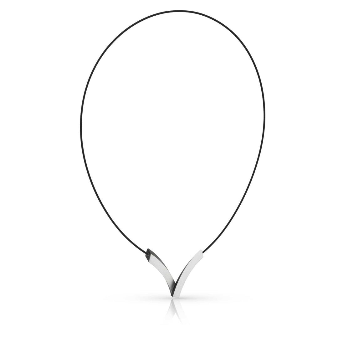 Collier V-Bogen op elkaar Zwart C255Z