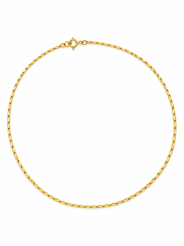 vintage gouden collier 14K cobra 5.5gr