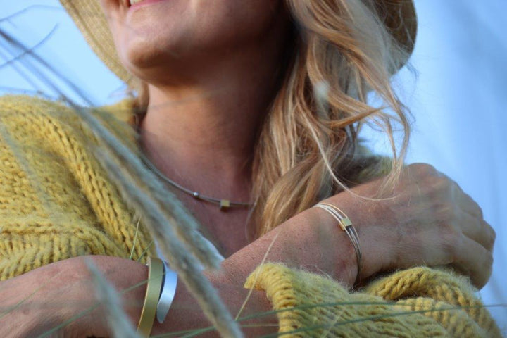 Collier Klein Kubusje Zwart C230Z