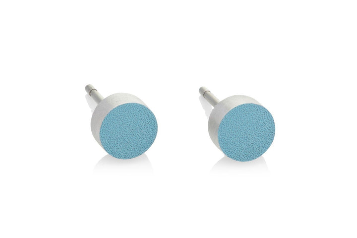 Oorsteker Klein rond Blauw O36B