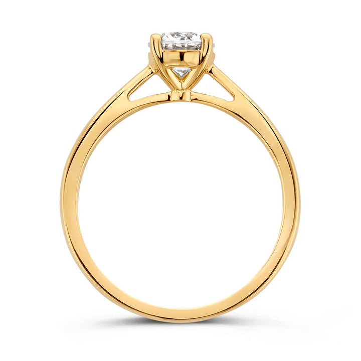 Ring Olivia 1,00 crt. geelgoud