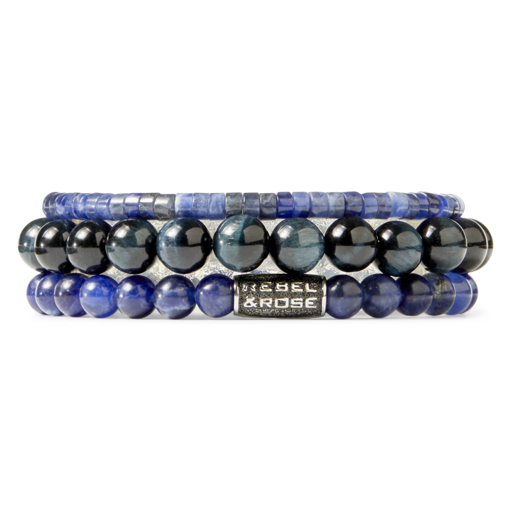 Midnight Blue Vintage - 6mm - Męska Bransoletka