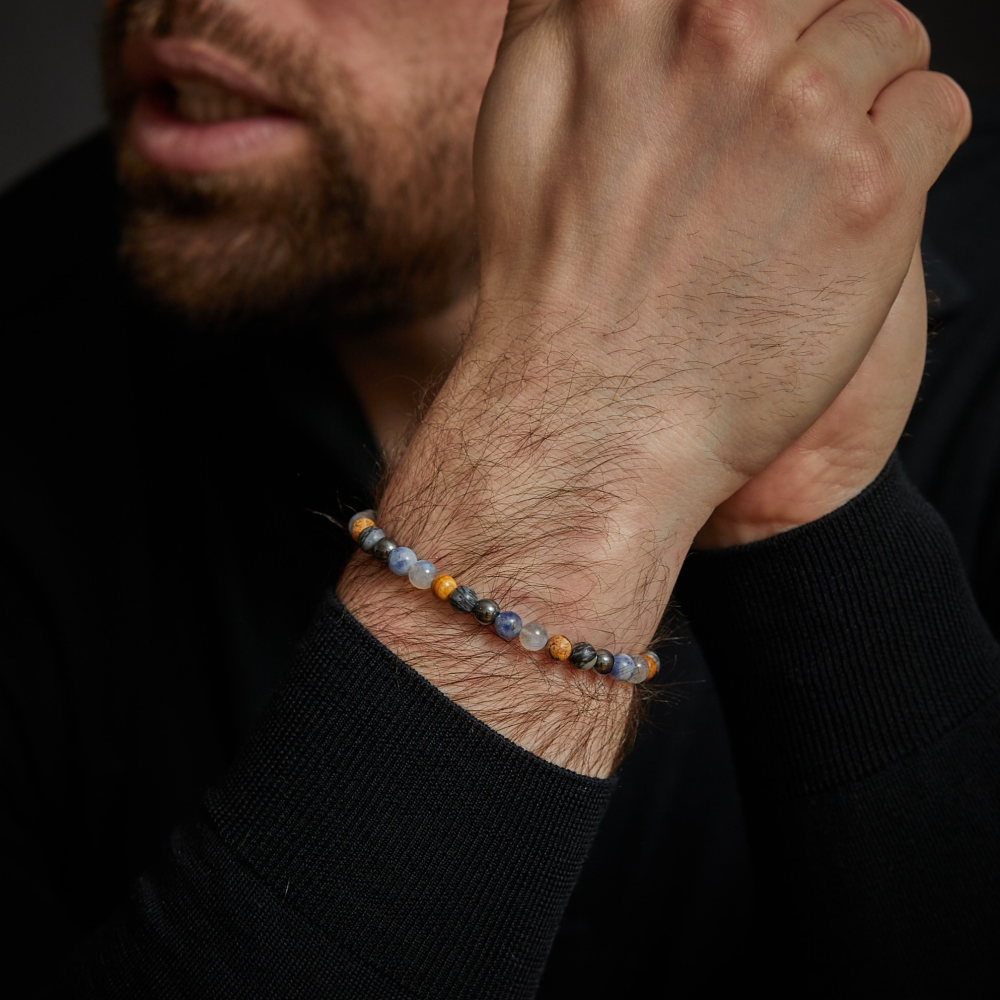 Sunny Days - 6mm - Męska Bransoletka z Koralików