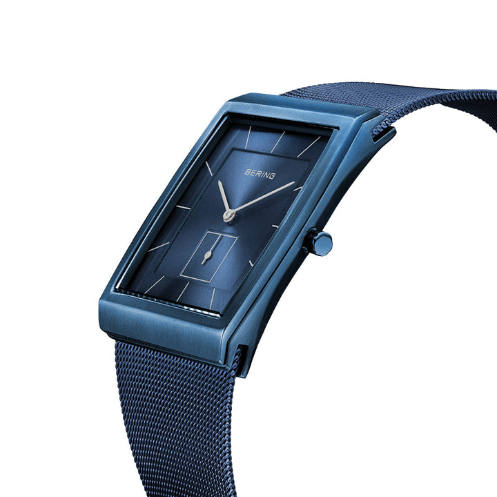 Bering heren horloge blauwe wijzerplaat - 16033-397