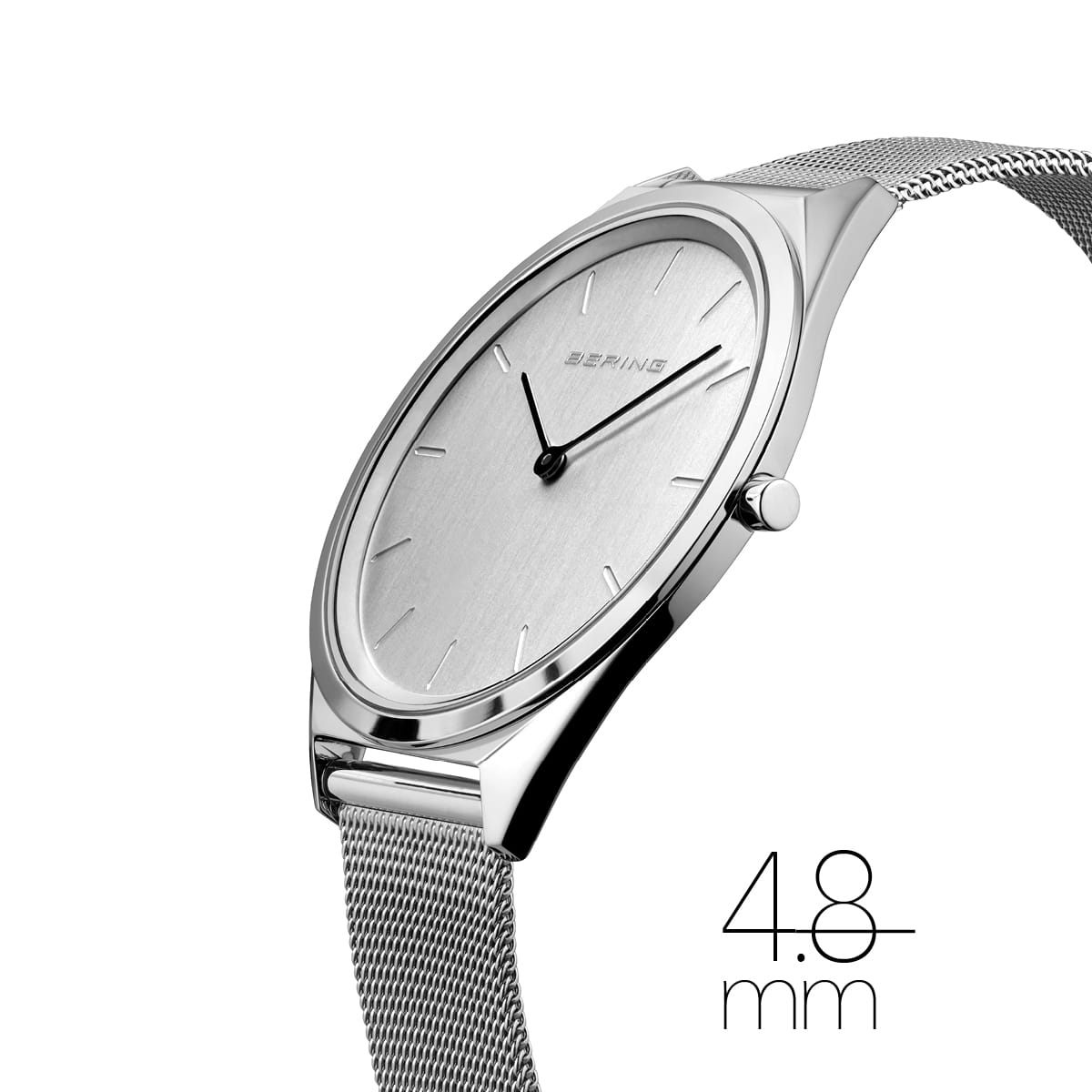 zegarek unisex z srebrną tarczą - 17039-000