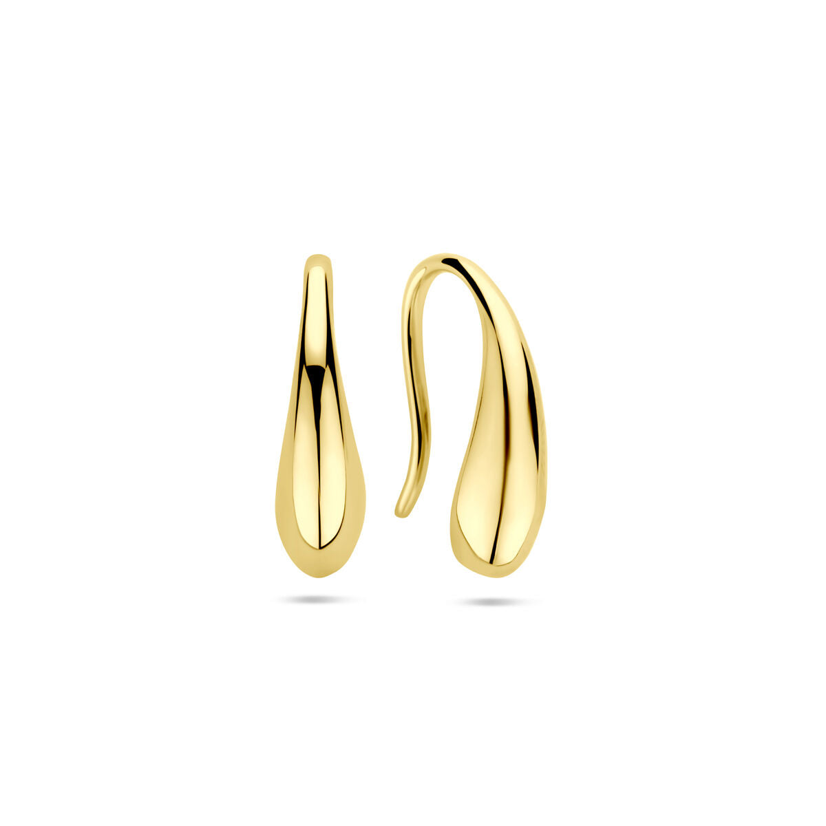 kolczyki krople francuskie 16,5 mm 14K żółte złoto