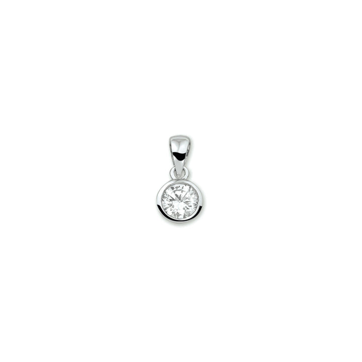 hanger zirkonia zilver gerhodineerd