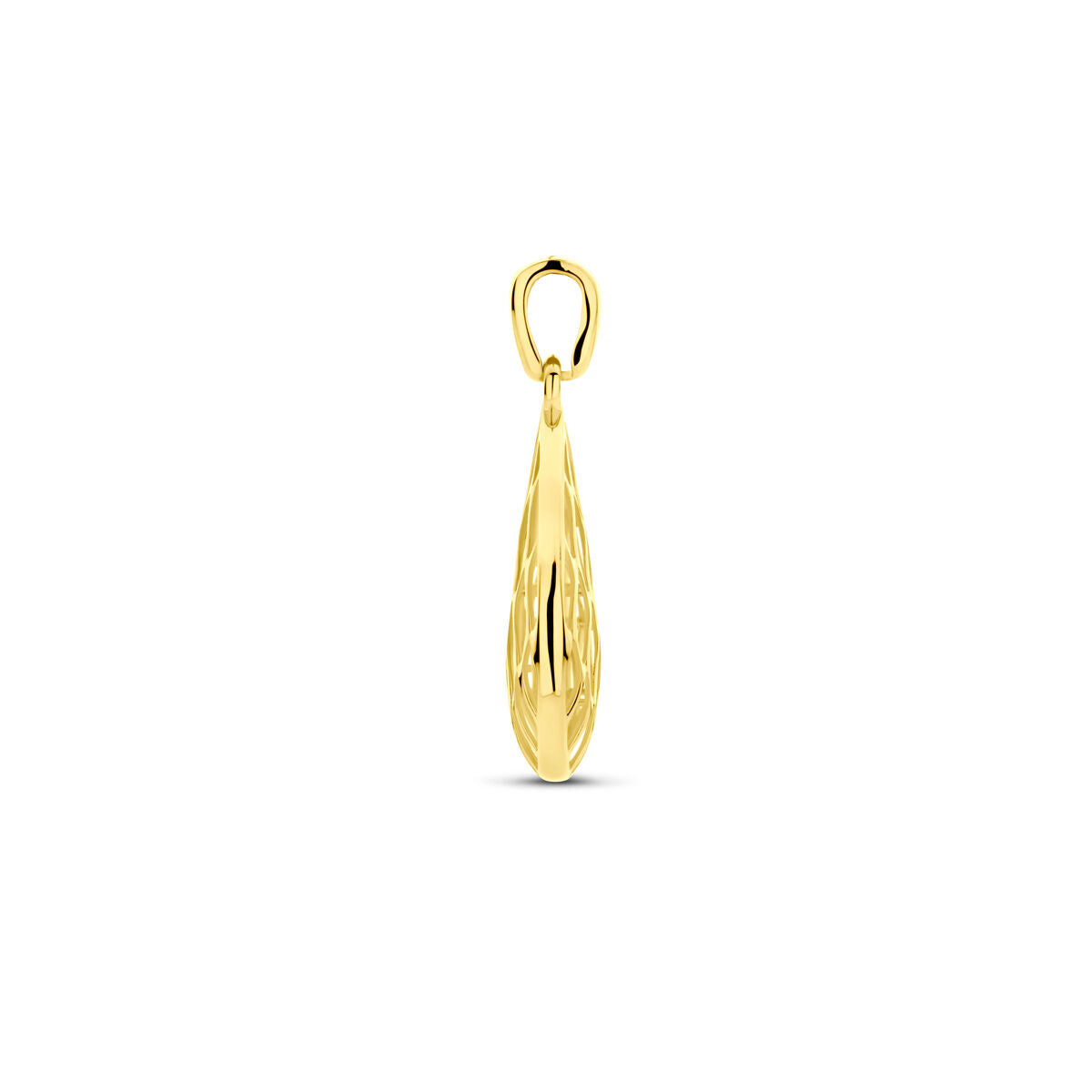 14k Żółte Złoto Wisiorek – 24x12mm dla Damski
