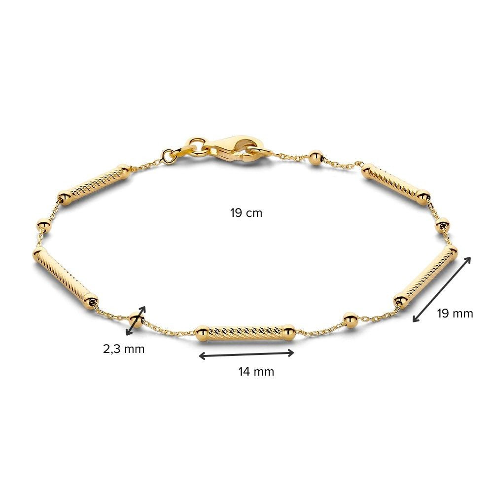 Elegancka Bransoletka Żółte Złoto 14 Karat, 2,2 gr, 19 cm – Ponadczasowa i Wyszukana