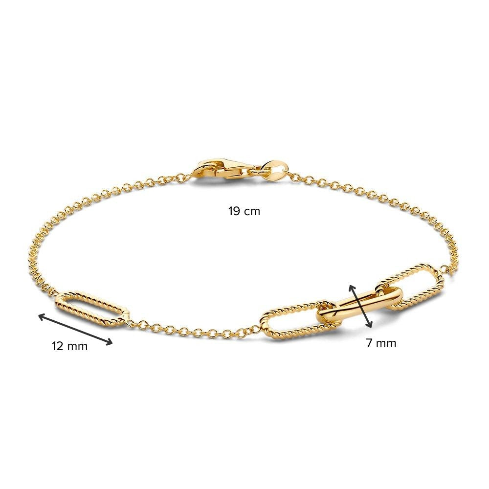 Stylowa Bransoletka Żółte Złoto 14 Karat, 2,8 gr, 19 cm – Ponadczasowa i Elegancka