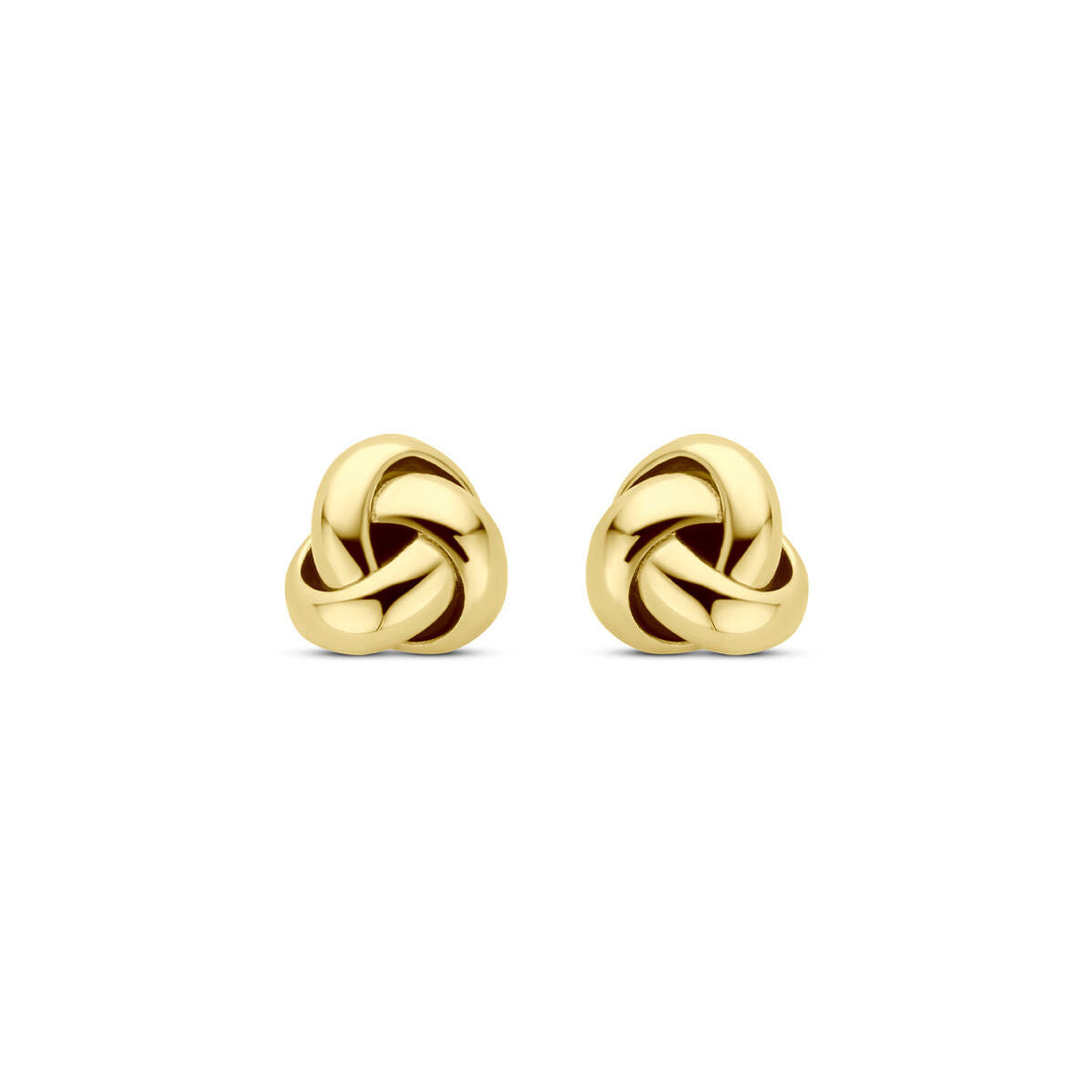 oorknoppen knoop 5 mm 14K geelgoud
