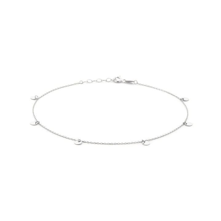 zilver enkelbandje rondjes 1,0 mm 24 + 2 cm zilver gerhodineerd