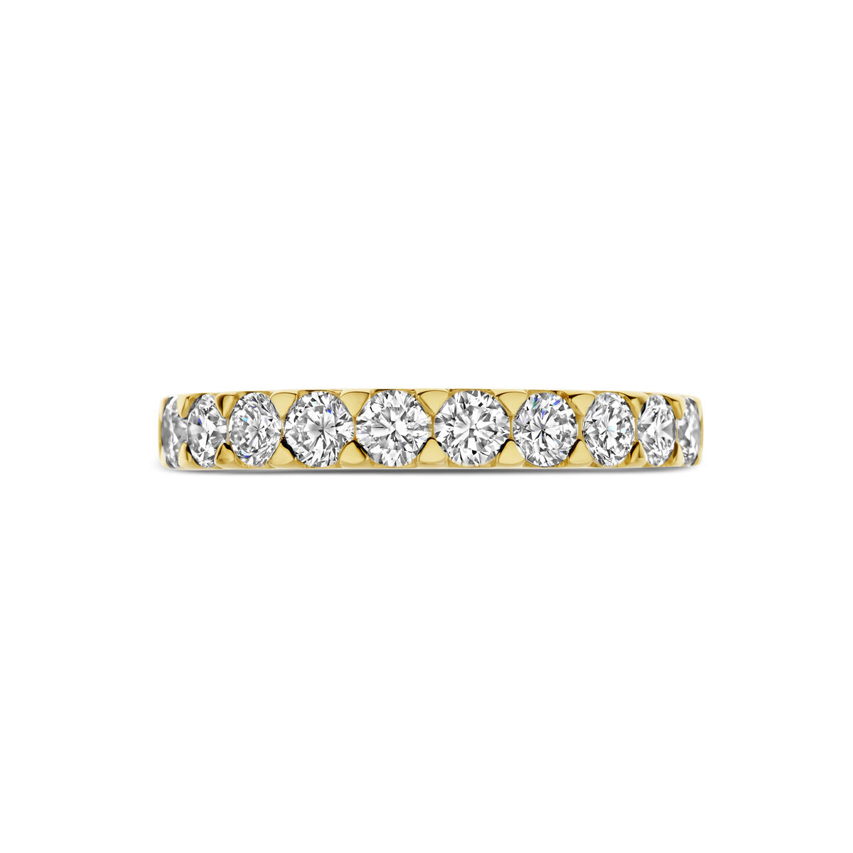 pierścionek z lab-grown diamentem 1.00ct h si 14K żółte złoto