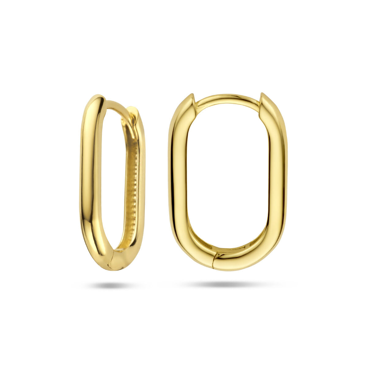kolczyki koła paperclip 14K żółte złoto