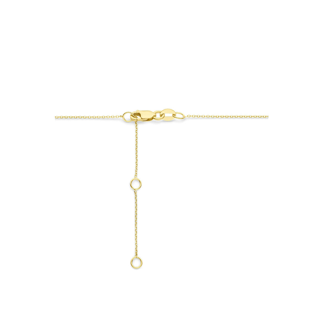 naszyjnik serce diament 40 – 42 – 44 cm 0.20ct g si 18K żółte złoto