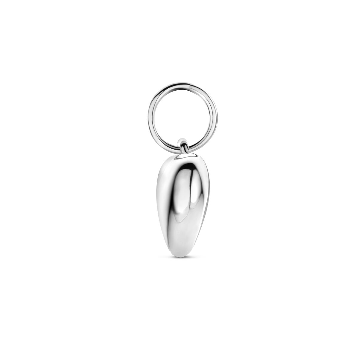 wisiorek serce 12,5 mm srebro rodowane