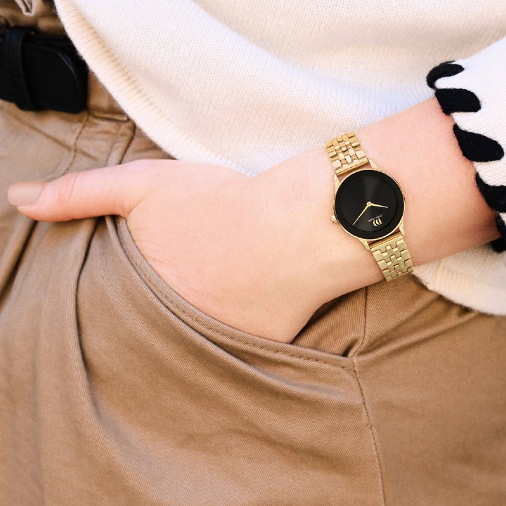 Danish design dames horloge zwarte wijzerplaat - IV99Q1288