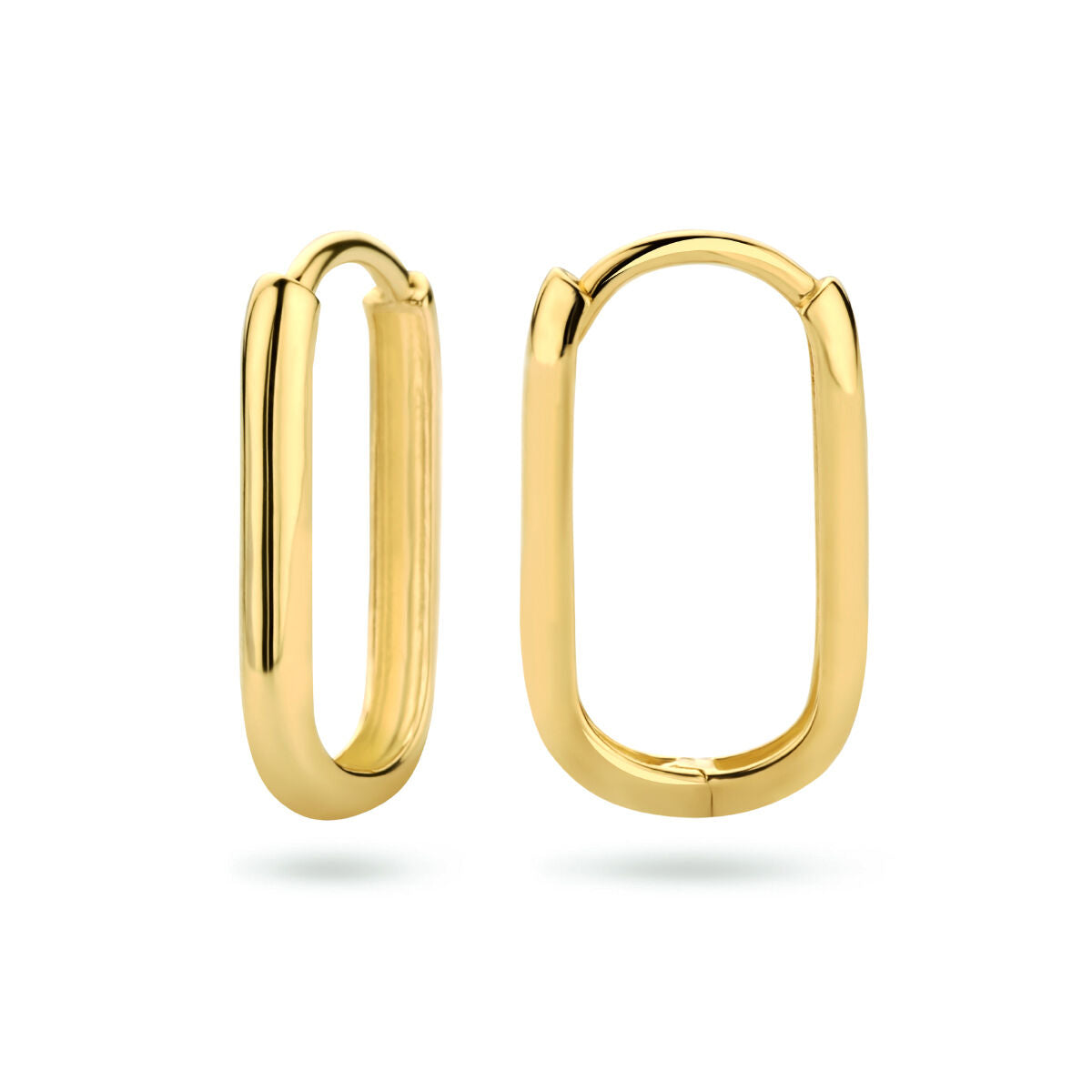 kolczyki koła paperclip 16 mm 9 karat