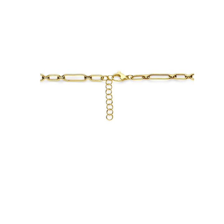 collier 6,0 mm 42 + 3 cm 3 micron zilver verguld (geel)