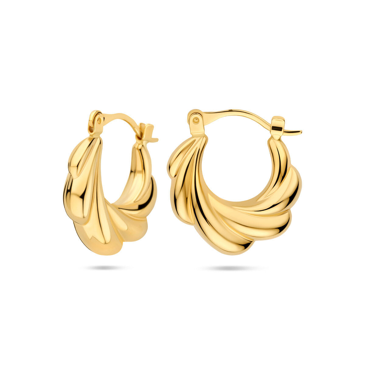 kolczyki koła 19 mm 14K żółte złoto