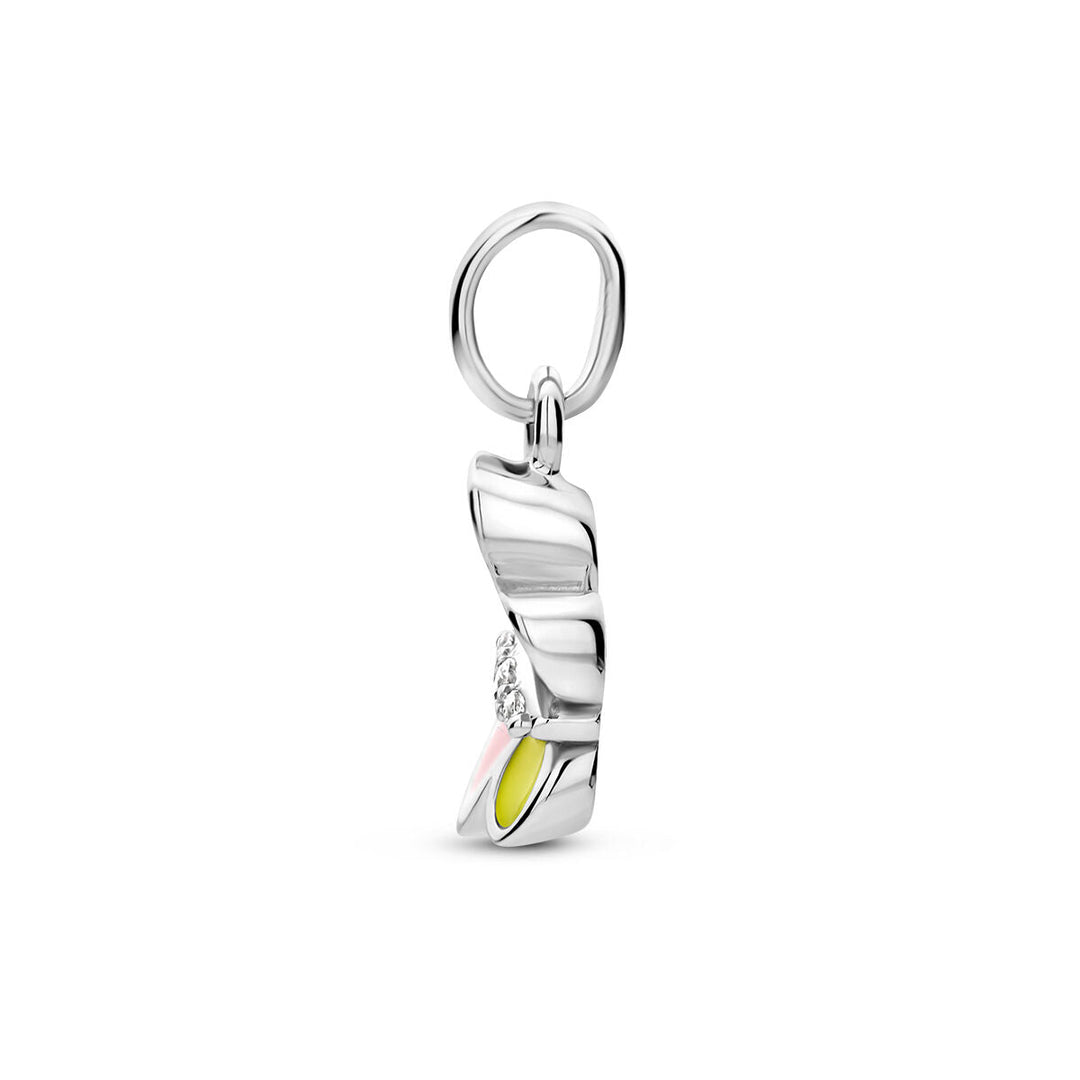 hanger vlinder zirkonia zilver gerhodineerd