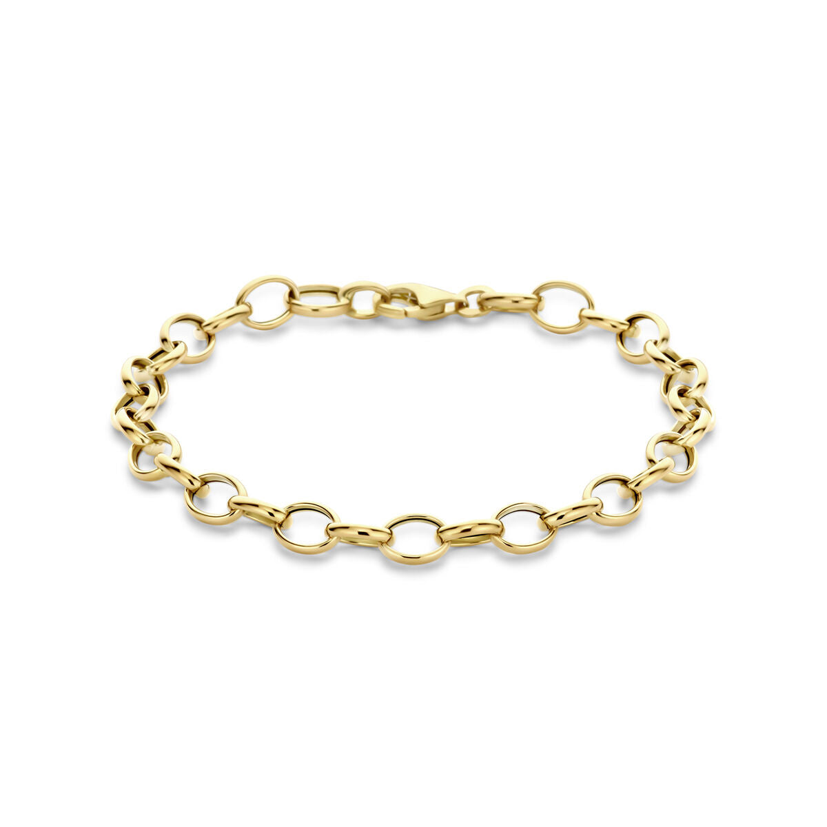 bransoletka z fantazyjnym ogniwem 6,0 mm 19 cm ze złotego 14K