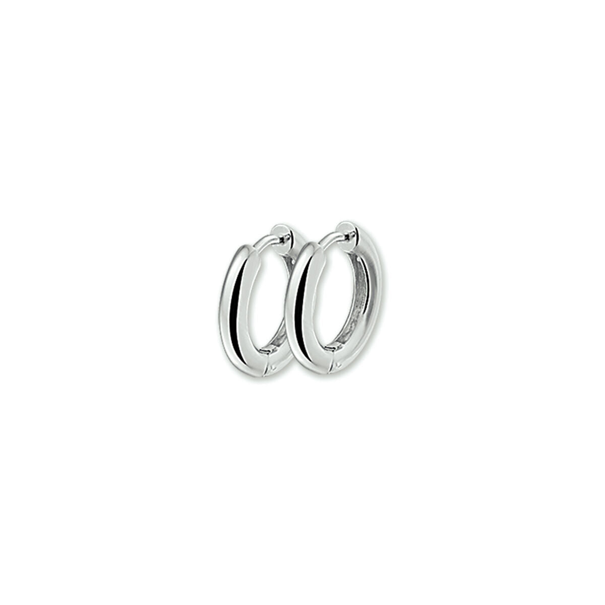 srebrne kolczyki o średnicy 2,8 mm, okrągłe, z gładką powierzchnią.