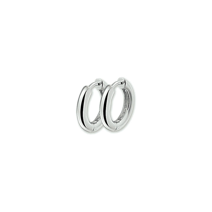 srebrne kolczyki o średnicy 2,8 mm, okrągłe, z gładką powierzchnią.